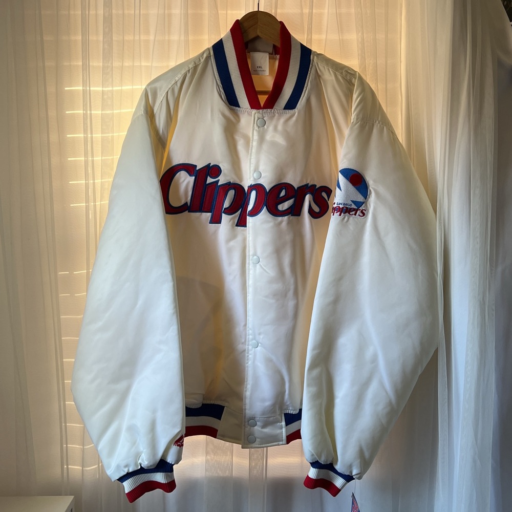 Vintage San Diego Clippers Hardwood Classic White Jacket